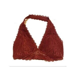 Gilly Hicks Sydney Lace Bralette Dark Red Maroon Women’s Size XS